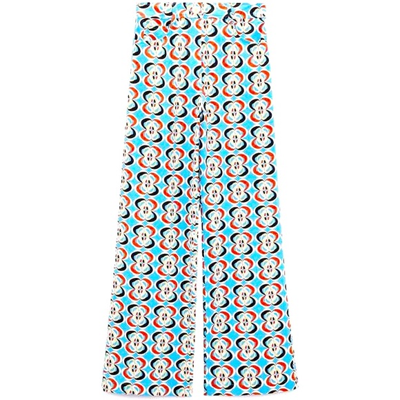 Zara linen blend pants geometric print - Picture 2 of 3